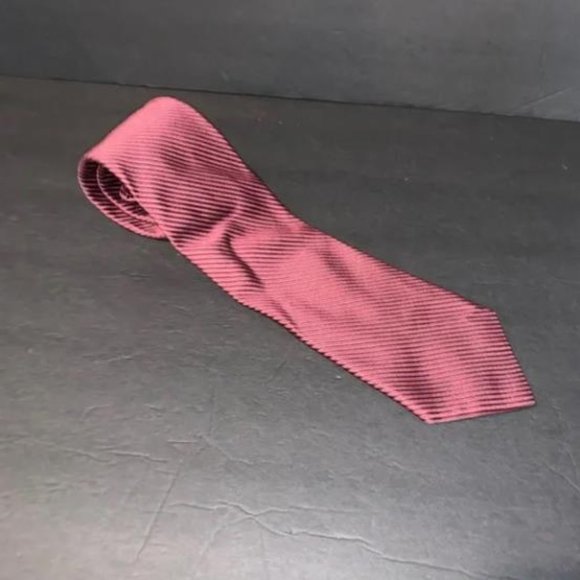 Other - silk tie maroon